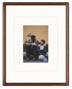 11x14 Picture Frame Walnut Solid Wood with Real Glass Vertical Horizontal Sta... - Picture 1 of 6