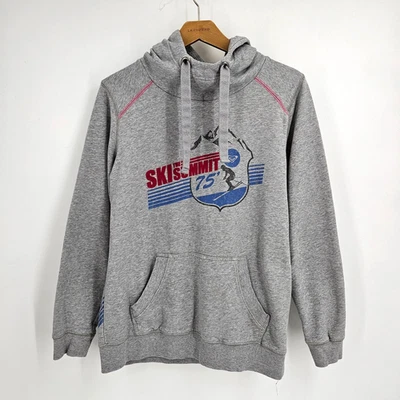 Vintage Roxy Ski Summit 75 Hoodie Sweatshirt Women’s Large Gray Sweatshirt Y2K - Image 1 of 4