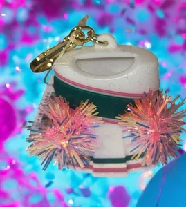 Bath and Body Works Cheerleader Outfit Pom Poms Keychain PocketBac Holder New - Picture 1 of 6