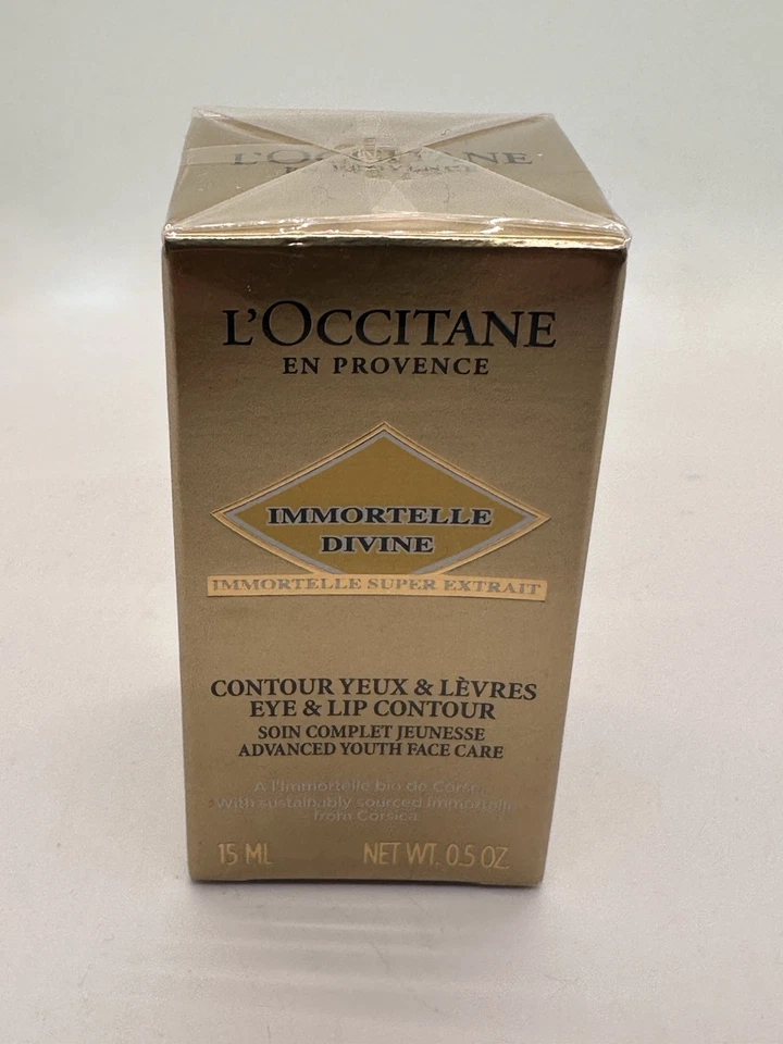 L'Occitane Immortelle Divine Eyes & Lip Contour 0.5 oz / 15ml *NEW* - Image 1 of 4
