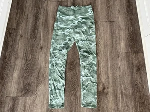 Lou & Grey Women’s Green Camo High Waisted Pull On Leggings Side Pocket Small - Picture 1 of 6