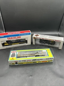 Ho Scale Train Lot Of 3 - Atlas Erie Lackawanna 1401, CSX Trainline, Boxed - Bild 1 von 20