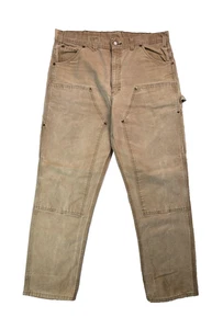 Key Imperial Vintage braun Canvas Doppelknie Zimmermannshose Herren Größe 36x30 - Bild 1 von 8
