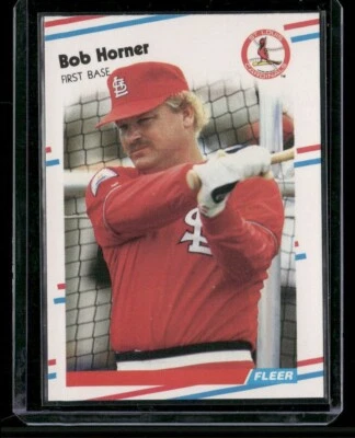 1989 Fleer - Bob Horner #452 - Image 1 of 2