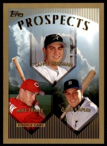 1999 Topps Lance Berkman/Mike Frank/Gabe Kapler Baseball Card C #205