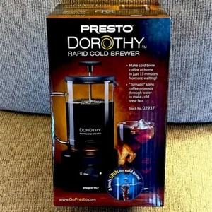 Presto Dorothy 22 Ounce Electric Rapid Cold Brewer Tornado Spin UNOPENED NEW - Picture 1 of 6