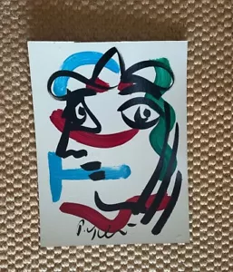 Peter Robert Keil Acryl Painting 20+15‘’ Masonite - Picture 1 of 3