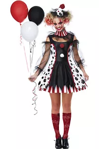 California Costume TWISTED CLOWN ADULT Women Circus halloween outfit 01435 - Picture 1 of 3