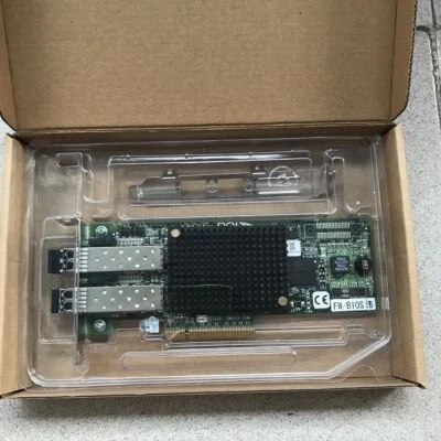 Dell Emulex LPE12002-e 8Gb FC Fibre Channel Dual Port 2x SFP Network Card +SFP - Bild 1 von 4