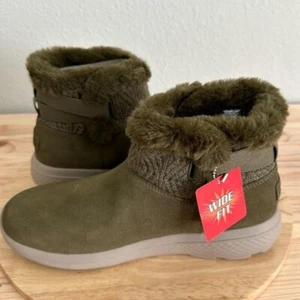 Botas de gamuza repelentes al agua Skechers On-the-GO - oliva (talla 9,5) A612533 - - Imagen 1 de 5