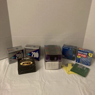 Lote de Disquetes PC 1.44 MB 3.5" Memorex Maxell Sony Verbatim Foto 1 de 4