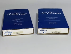 VTG J&P Coats Deluxe Embroidery Floss Mixed Lot Of 44 Skeins & Vintage Boxes - Picture 1 of 6