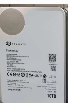 Seagate Skyhawk AI ST10000VE0008 10 TB Hard Drive - 3.5" Internal - SATA... - Image 1 of 3