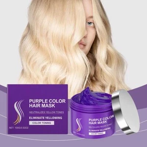 100ml Keratin Purple Hair Mask Protein Deep Conditioner Hair Types For All W1Q5 - Picture 1 of 12