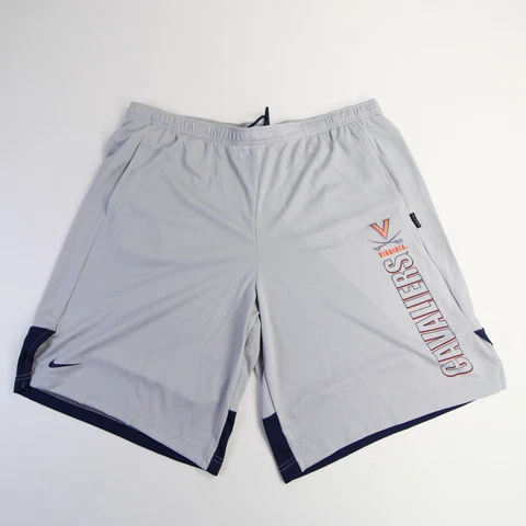 Virginia Cavaliers Nike Dri-Fit Athletic Shorts Men's Gray/Blue New Cover