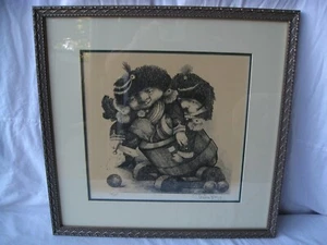 SEHR SELTEN! - Original Radierung von Charles Bragg - nummeriert, signiert, gerahmt - Bild 1 von 7