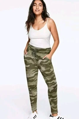 Pantalones de Gimnasio Victorias Secret ROSA Camuflados Con Cremallera Algodón L Nuevos Difíciles de Encontrar De Colección Foto 1 de 4