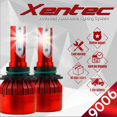 Kit de conversión de faros LED HID XENTEC 9006 6000K para GMC C1500 1988-1999 Foto 1 de 4