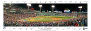2018 World Series Game One First Pitch/w Facsimile Signatures Panoramic Poster 2 - Picture 1 of 5