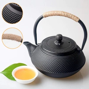 800ml Gusseisen Teekanne Japanische Teekanne Teebereiter Teekessel mit Teesieb - Bild 1 von 12