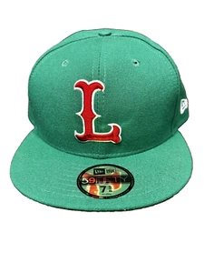 New Era 59Fifty Baseballmütze grün Lowell Spinners Größe 7 5/8 tailliert MUSA - Bild 1 von 5