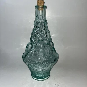 Bottiglia di vino vintage Empoli Vetreria Etrusca VE con tappo adesivo blu verde - Foto 1 di 13