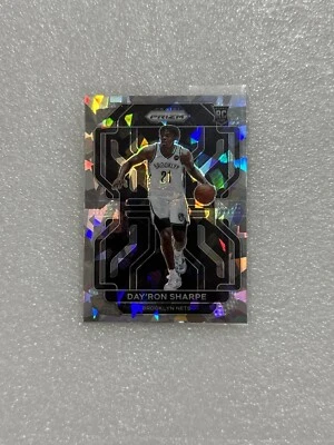 2021-22 Panini Prizm Day’ron Sharpe #281 CRACKED ICE PRIZM RC Nets Rookie!! - Image 1 of 2