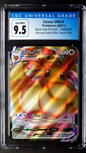 Eevee VMAX Graded SWSH087 Gem Mint CGC 9.5 Shining Fates Black Star Promo 2021 - Picture 1 of 2