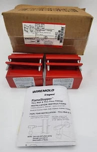 *LOT OF 5* Wiremold FS2R-RED Flamestopper Thru-Wall Fitting 2" EMT Conduit - Picture 1 of 7