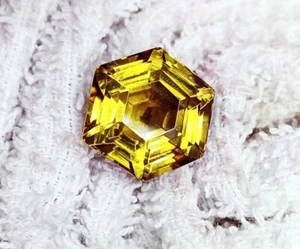 Piedra preciosa suelta certificada 11,30 quilates cambio de color alejandrita corte hexagonal - Imagen 1 de 7