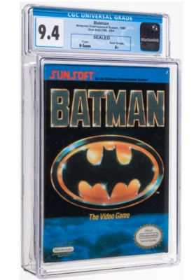 Batman - CGC 9.4 A+ Sealed, NTSC, NES Sunsoft  WATA VGA Graded  Nintendo - Image 1 of 2