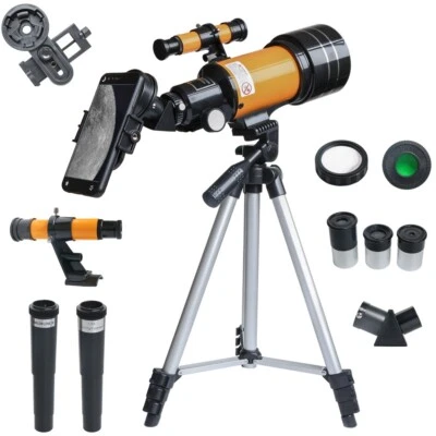 150X Refractive Astronomical Telescope with Phone Clip Night Vision Telescope    - Image 1 of 4