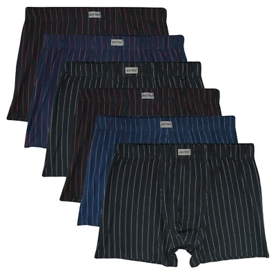 6er Pack Herren Übergröße M L XL 2XL 3XL 4XL 5XL 6XL 7XL 8XL Unterhosen Streifen - Bild 1 von 4