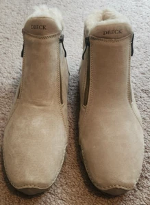 NEW WOMENS CLIMATELIGHT DBECK WINTER BOOTS EURO 43 US 10 SUEDE FUR LINED SHOES - Picture 1 of 18