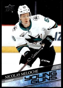 2020-21 Upper Deck Young Guns Nicolas Meloche Rookie San Jose Sharks #463 R28