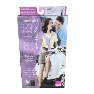 Neu Open Box Medivan Plus offene Zehenpartie beige Größe VI Medium Kompressionsstrümpfe - Bild 1 von 4