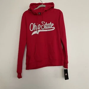Felpa con cappuccio donna Ohio State Buckeyes logo strass essenziale taglia media - Foto 1 di 5