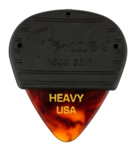 Fender Mojo Grip Dura-Tone Delrin Pick/Plectrum 3Pack, Tortoise Shell Heavy - Picture 1 of 2