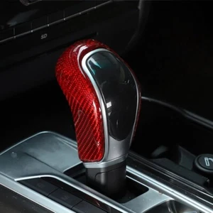 Carbon Fiber Car Gear Shift Knob Trims For Maserati Ghibli Quattroporte Levante - Picture 1 of 2