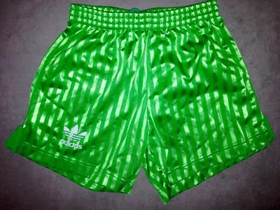 Adidas Vintage Short Brazil Vert Taille 36 XS-S Neuf Original Retro Soccer Asse - Photo 1/3