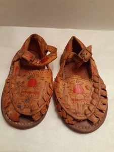El Pristigio Made In Mexico Baby Hand Made Sandals - Picture 1 of 3