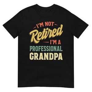 Grandpa Shirt For Men Funny Fathers Day Retired Grandpa T-Shirt - Picture 1 of 17