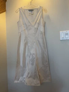 sportmax beige silk dress size 10 - Picture 1 of 6