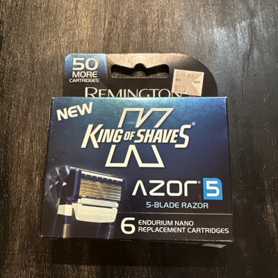 Remington King of Shaves Azor 5 - 6 替换墨盒适用于 5 刀片剃刀 — 第 1/3 张图片