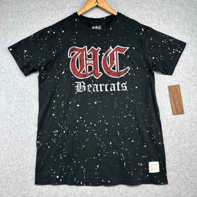 Camiseta Cincinnati Bearcats Retro Marca Para Hombre Negra Blanca Salpicaduras SS (L) Foto 1 de 4