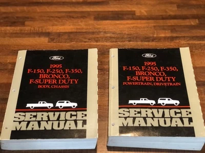 1995 Ford F150, F250, F350, Bronco, Super Duty Complete Service Manual (Printed) - Image 1 of 4