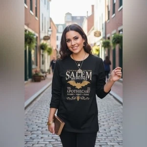 Salem Apothecary Bat Shirt XL Witchcore Dark Academia New - Picture 1 of 12