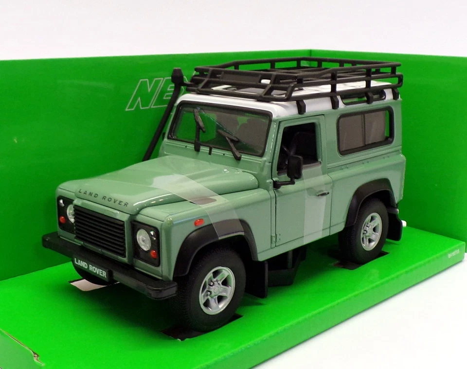 Coche modelo Welly escala 1/24 22498SP-W - Land Rover Defender - verde Foto 1 de 4
