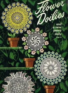 Folleto con patrón de tapetes de flores libro estrella 64 años 40 vintage - Imagen 1 de 4
