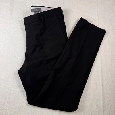 H&M Skinny Fit Mens Black Dress Pants Trousers 32R - Image 1 of 4